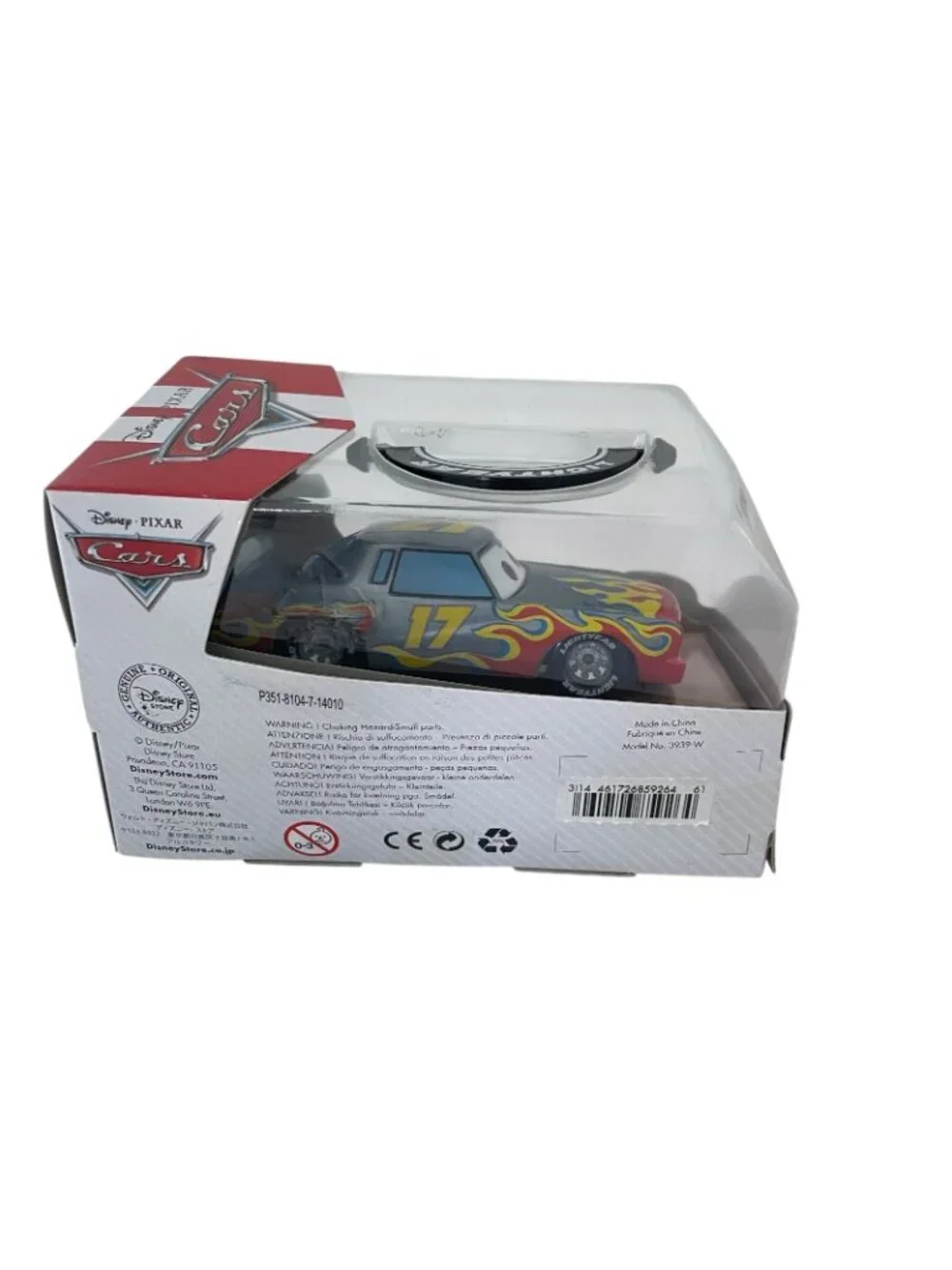 Disney Store Pixar Cars Darrell Cartrip Die-Cast Vehicle Car Chaser
